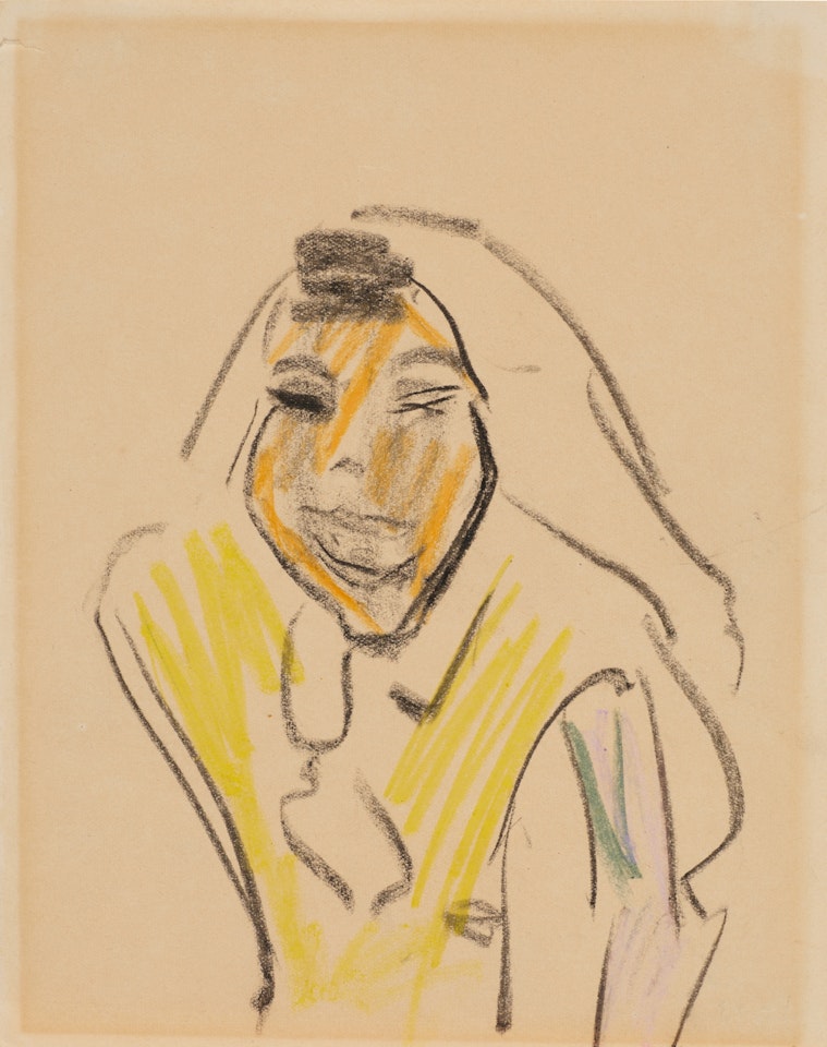 Frau vom Zirkus Schumann (Dresden) (Woman from the Schumann Circus (Dresden)) by Ernst Ludwig Kirchner