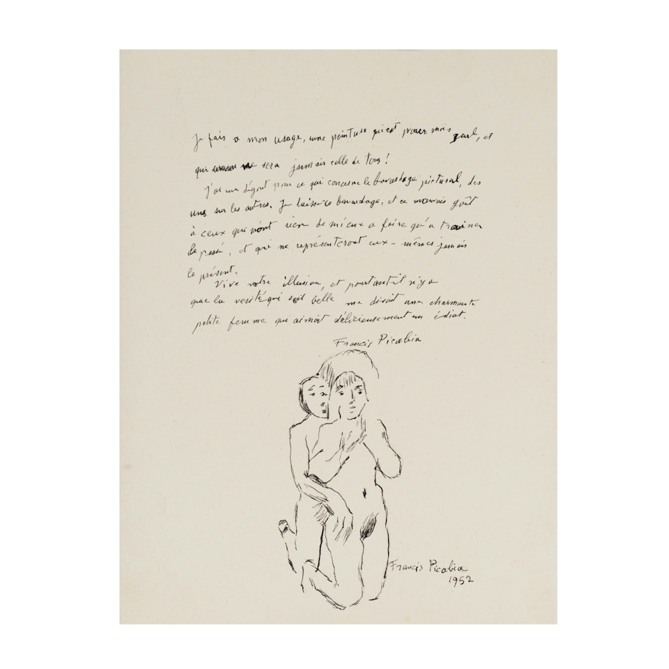 Reflexions et Dessin d"un Couple by Francis Picabia