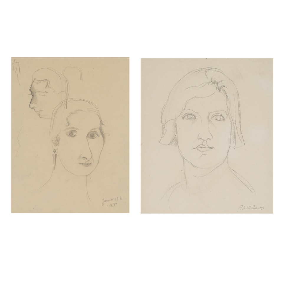 Portraits de Jean et Valentine Hugo by Roger de la Fresnaye