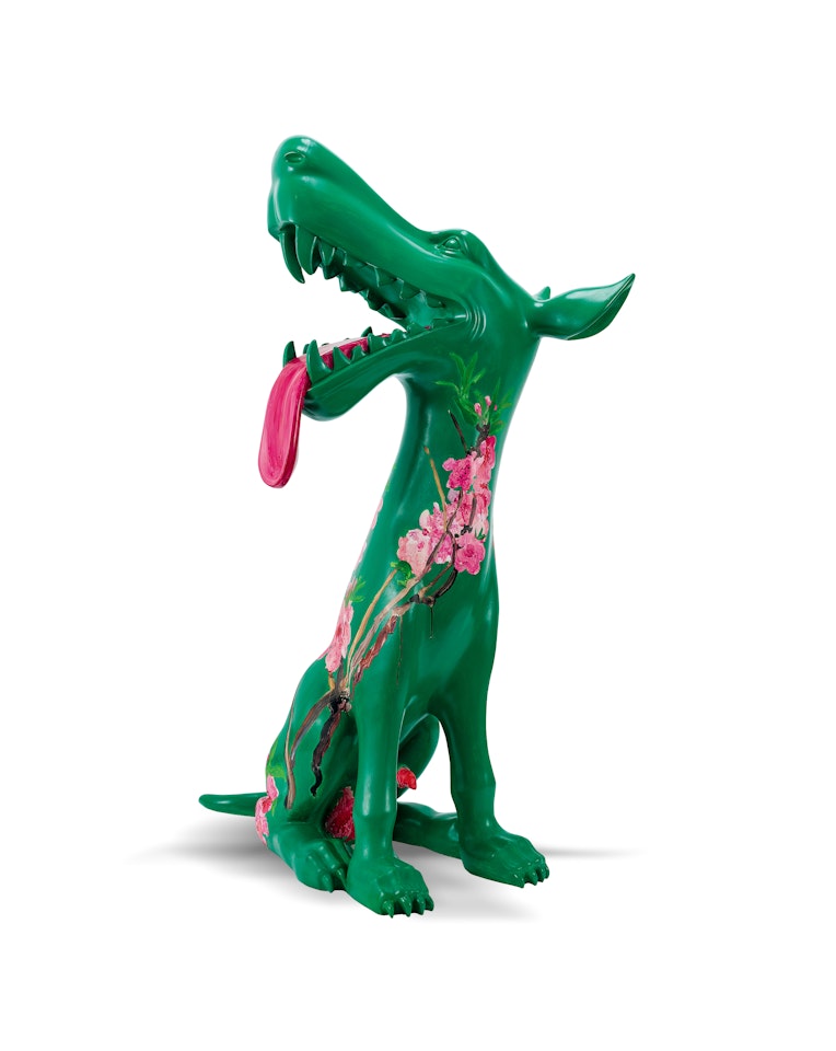 Green Dog by Zhou Chunya