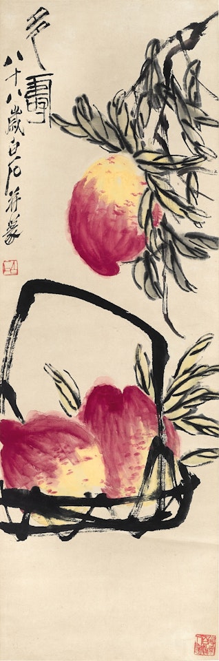 Peaches of longevity by Qi Baishi