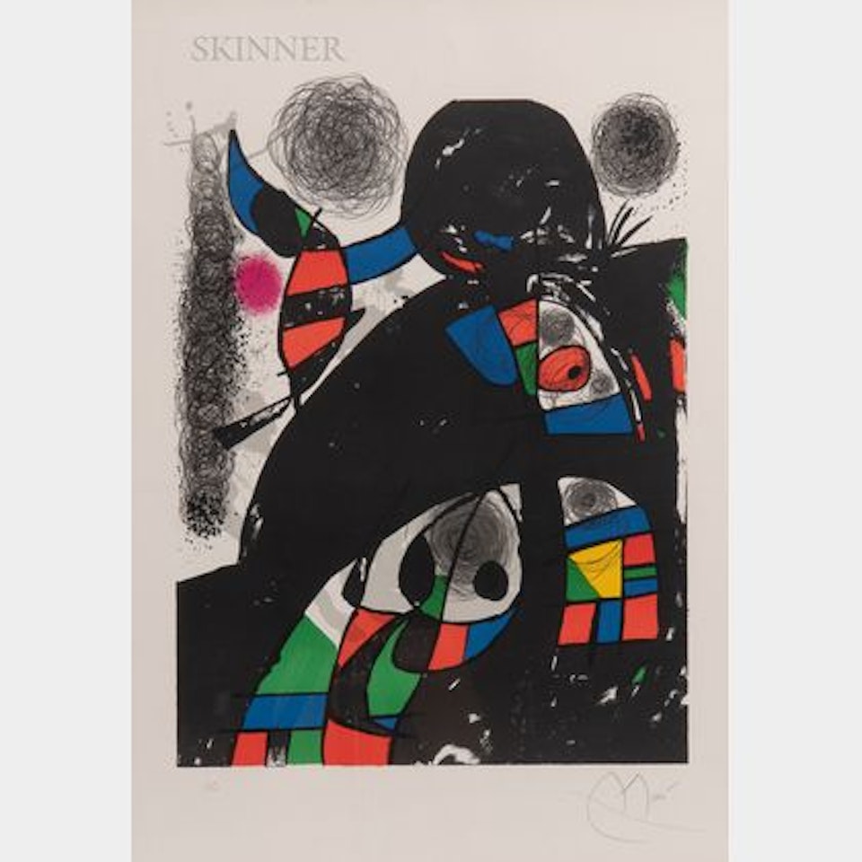 Poster for the Exhibition San Lazzaro et ses amis by Joan Miró