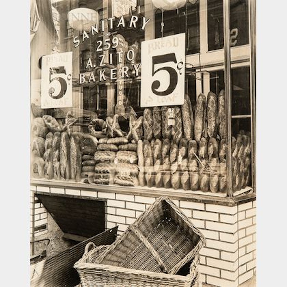 Bread Store, 259 Bleecker Street, Manhattan by Berenice Abbott