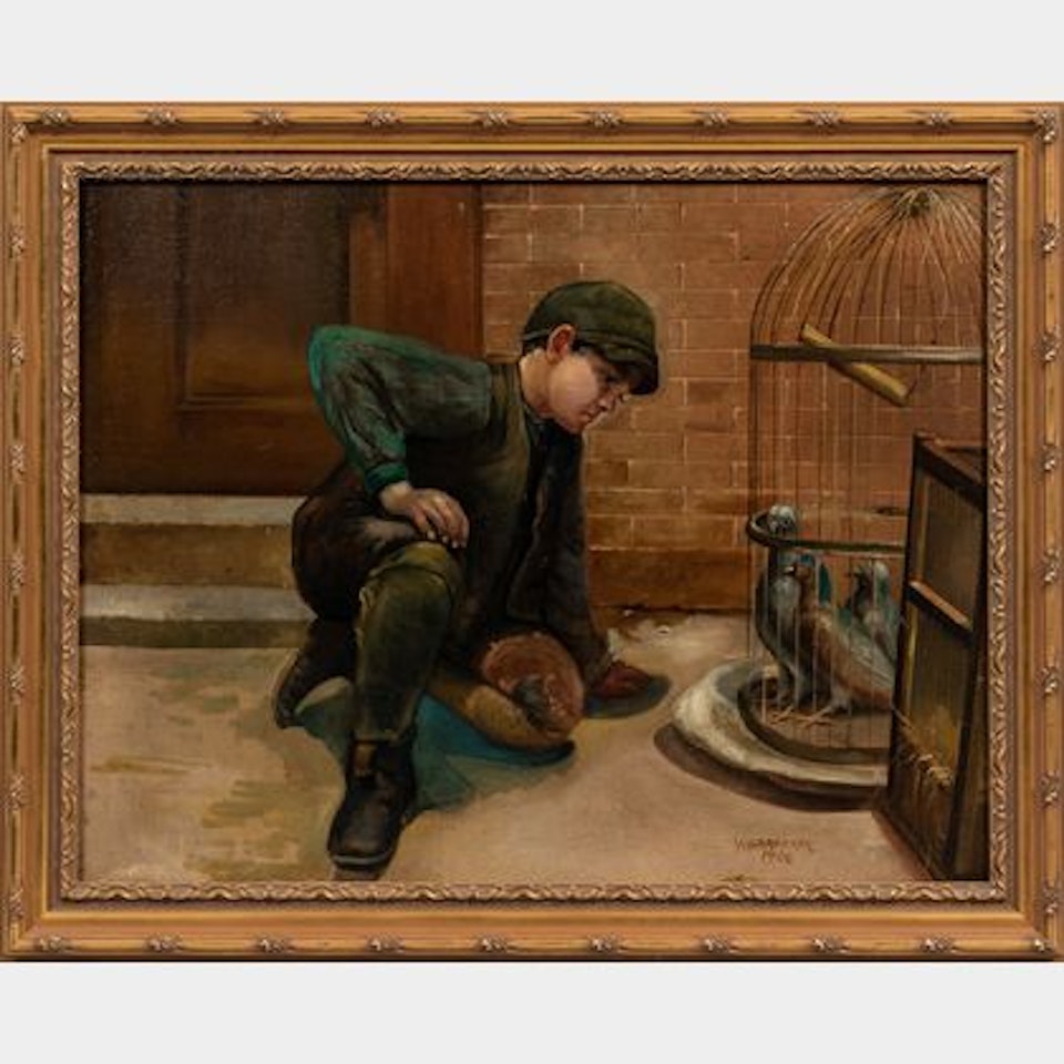 Pigeon Keeper by Continental School