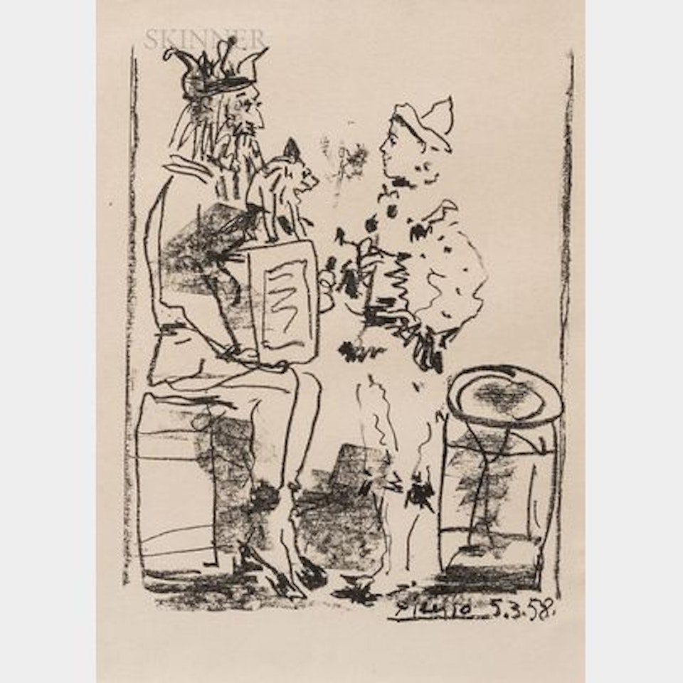 Les Saltimbanques, 1958, from Souvenirs d"un collectionneur by Pablo Picasso