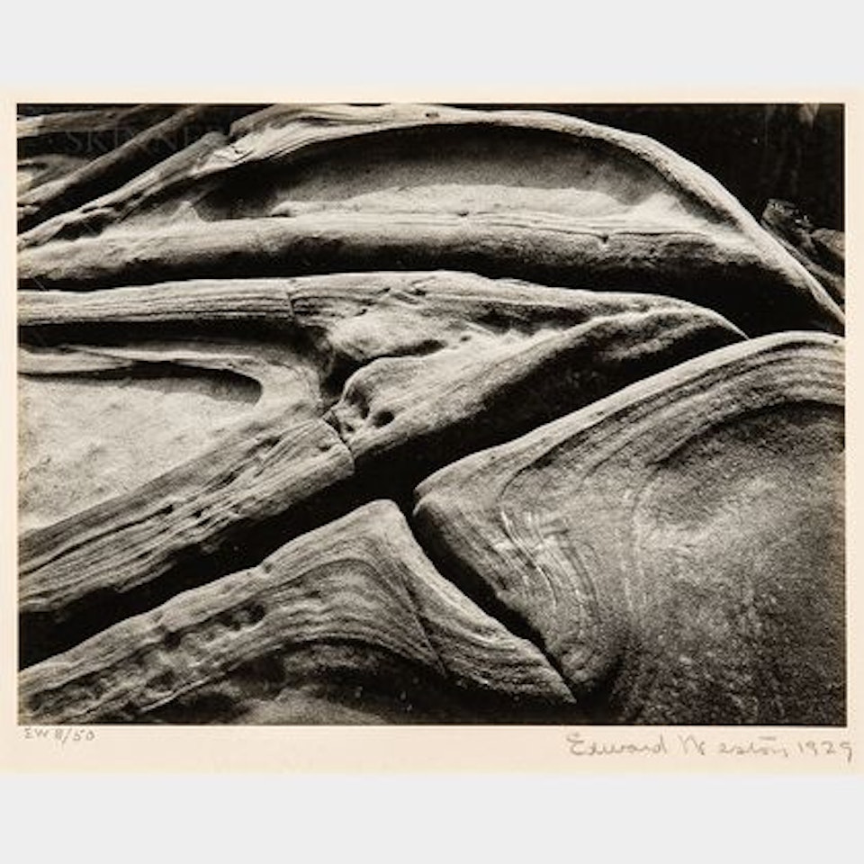 Rock - Point Lobos by Edward Weston