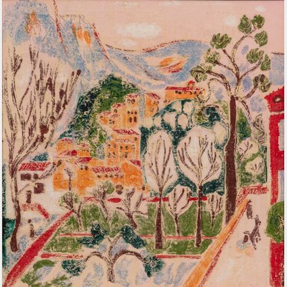 The Village on the Mountain Side by Continental School