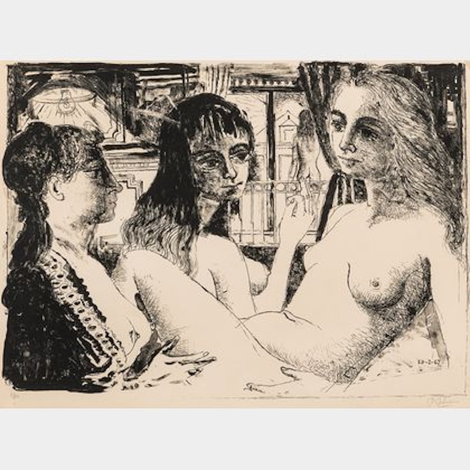 Les trois femmes by Paul Delvaux