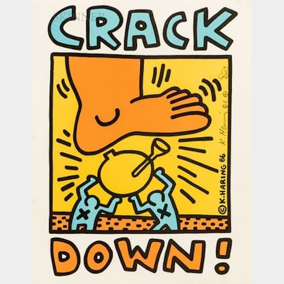 Crack Down! (Signed) by Keith Haring
