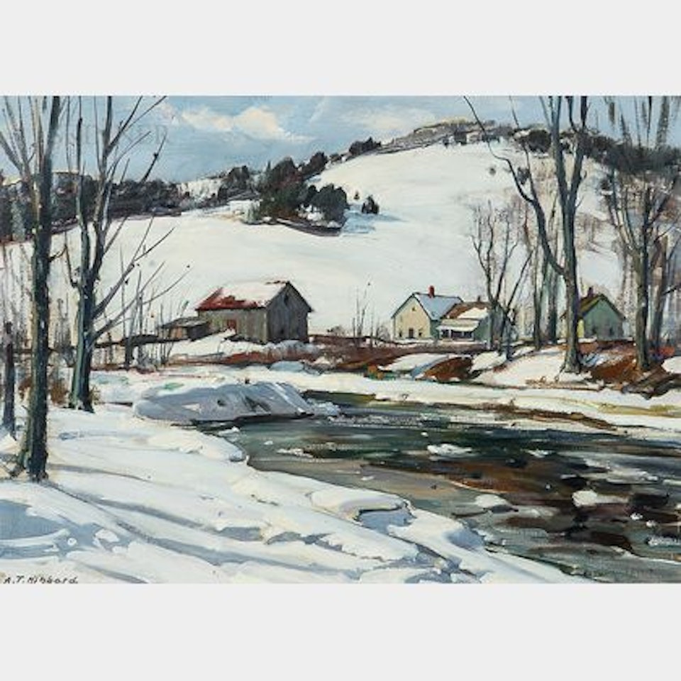 Winter Stream, Vermont by Aldro Thompson Hibbard