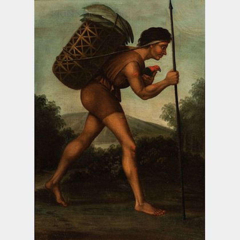 The Bird Seller with his Captives by Continental School