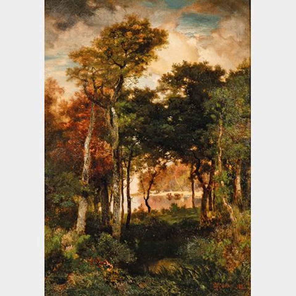 A Glimpse of Georgica Pond by Thomas Moran