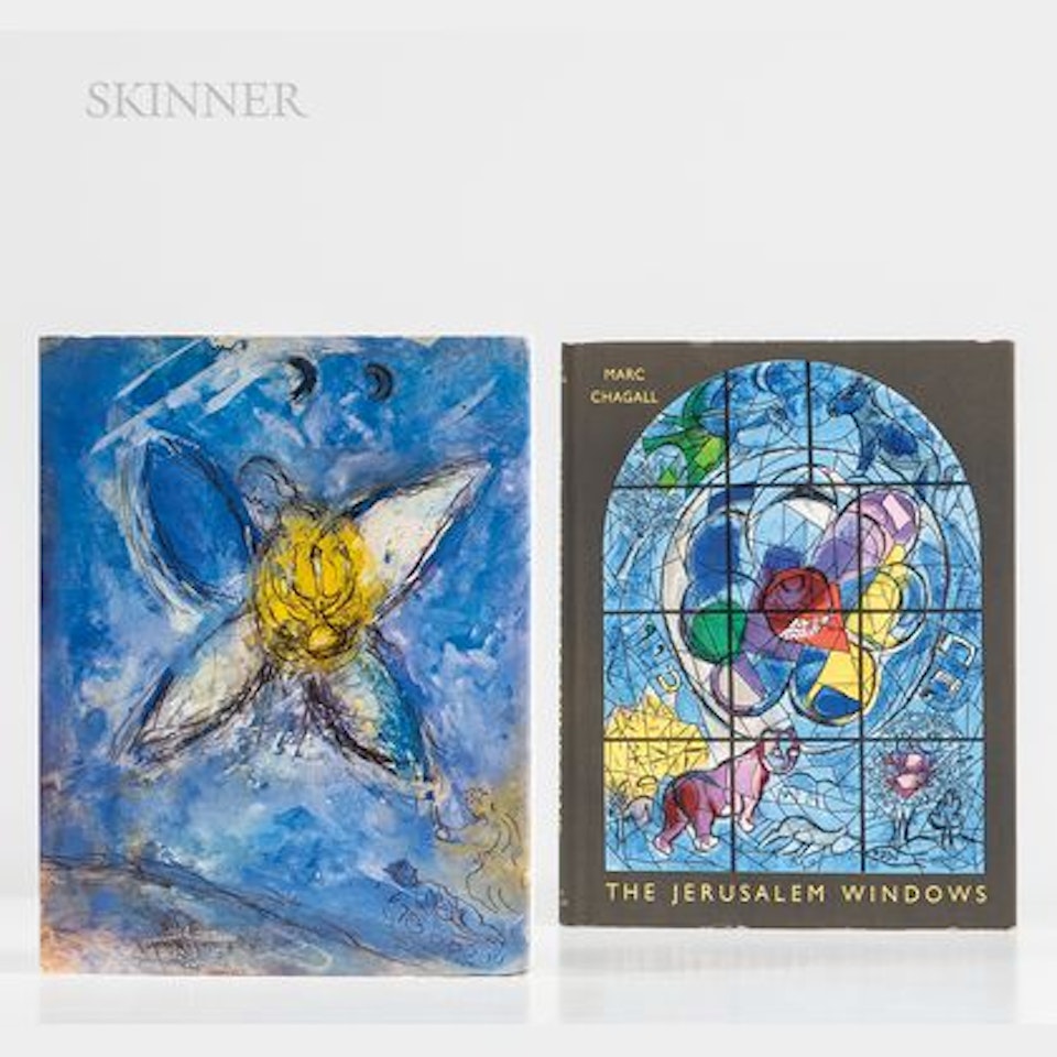 Two Art Reference Books; The Jerusalem Windows by Marc Chagall
