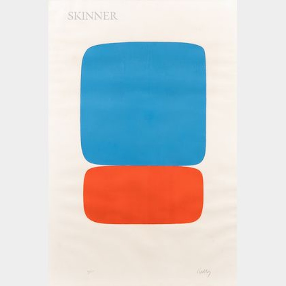 Blue over Orange by Ellsworth Kelly