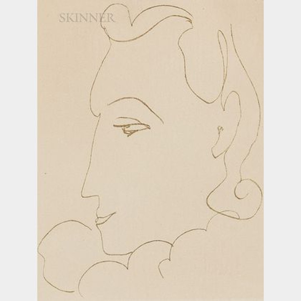 Untitled (Profile du femme) , from Florilège des amours de Ronsard by Henri Matisse
