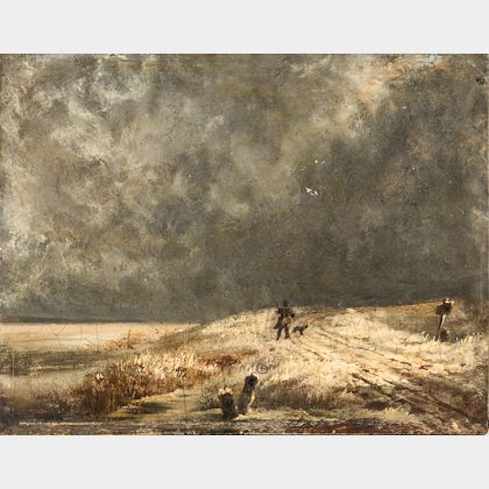 Snowy Landscape by Dutch School