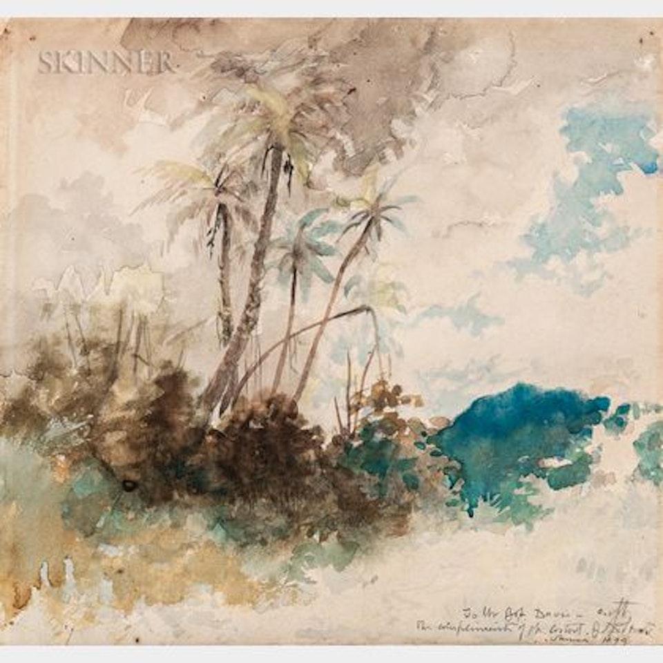 Passing Storm, Samoa by John La Farge