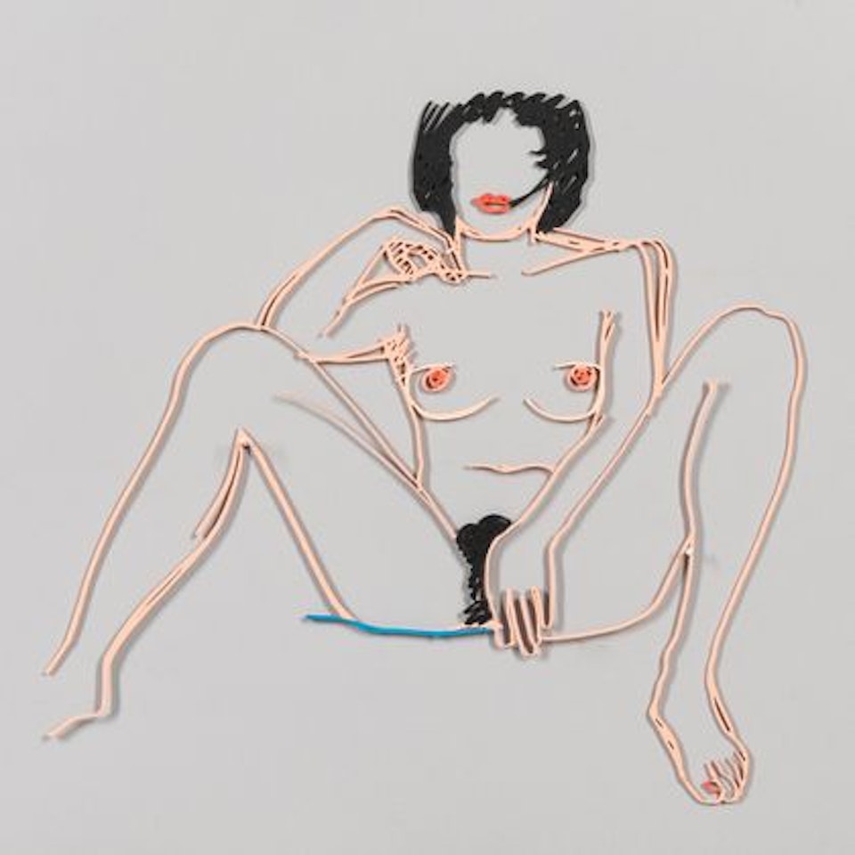 Monica Sitting with Legs Spread by Tom Wesselmann
