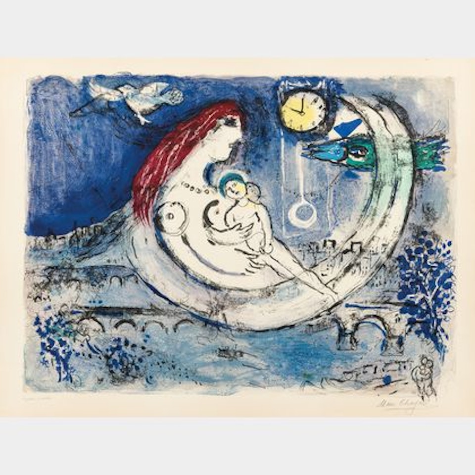 Paysage bleu by Marc Chagall