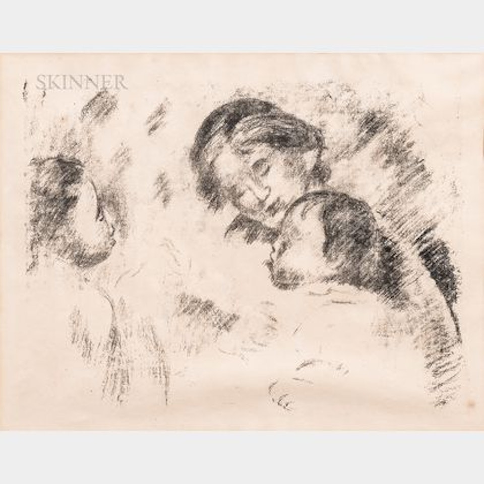 Une mère et deux enfants by Pierre-Auguste Renoir