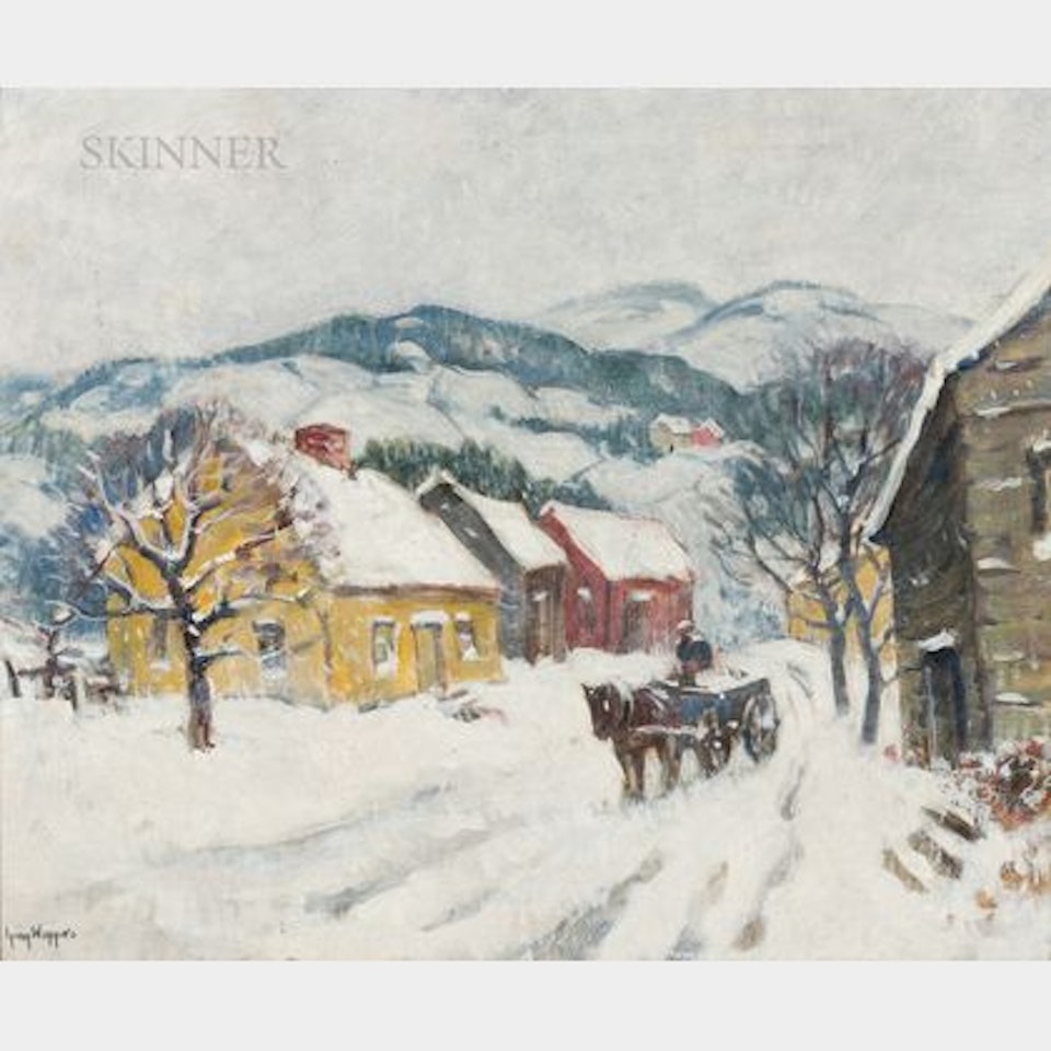 New England Farm, Winter by Guy Carleton Wiggins