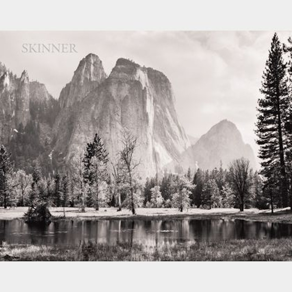 Cathedral Spires and Rocks, Late Afternoon, Yosemite National Park, California by Ansel Adams