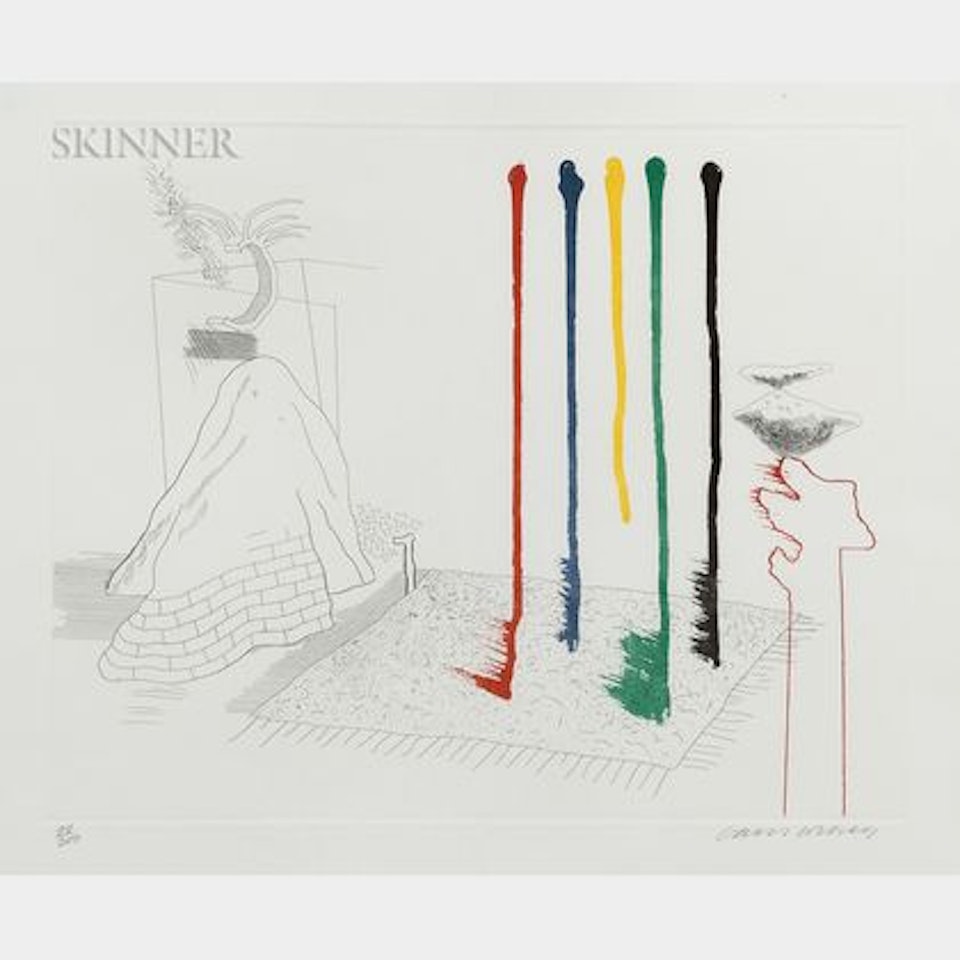 I Say They Are , plate 16 from the series The Blue Guitar by David Hockney