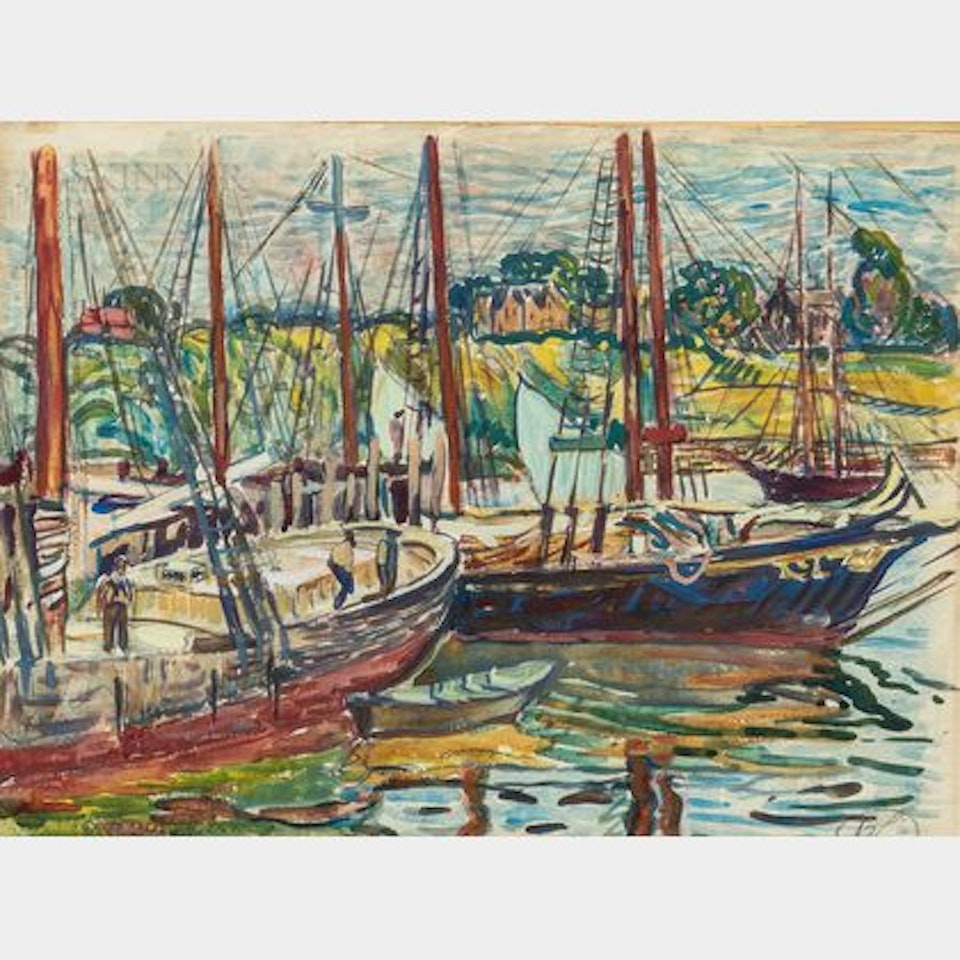 Fishing Boats at St. Ives by Hayley Lever