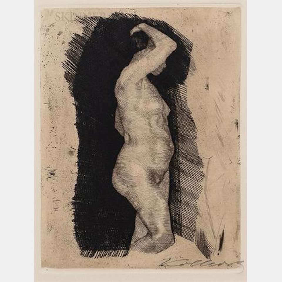 Stehender Weiblicher Akt by Kathe Kollwitz
