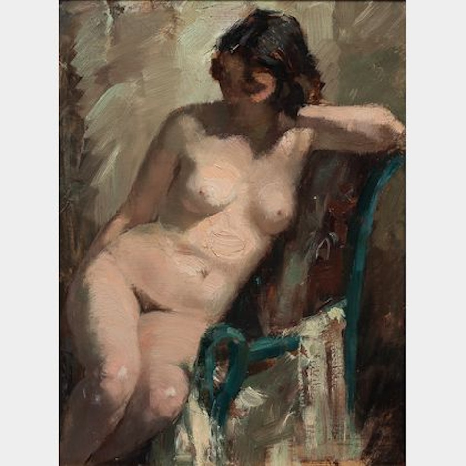 Seated Nude by French School