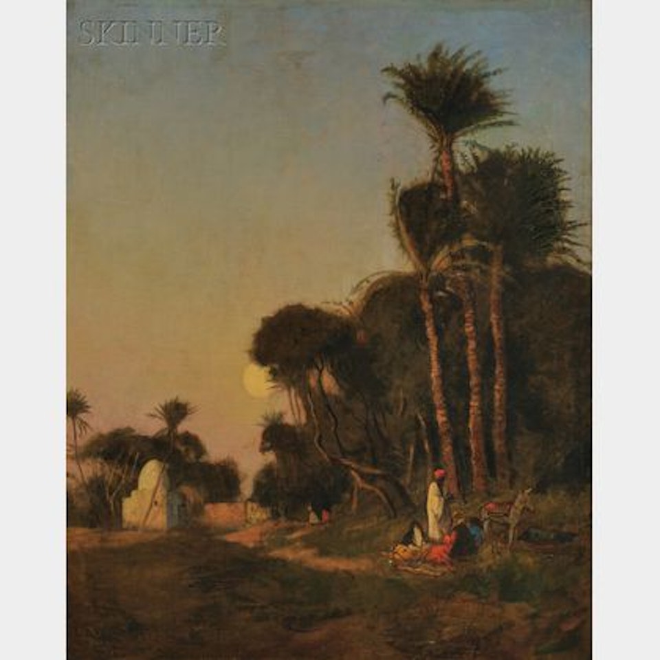 Sundown at the Oasis by Edwin Lord Weeks