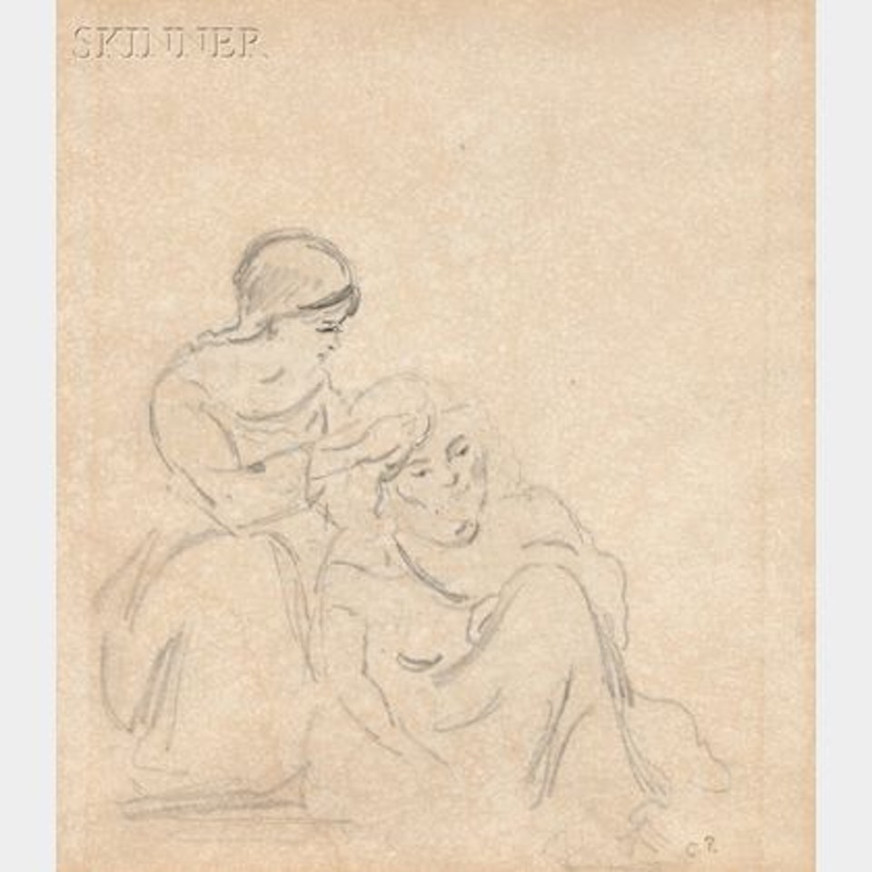 Hair Dressing by Camille Pissarro