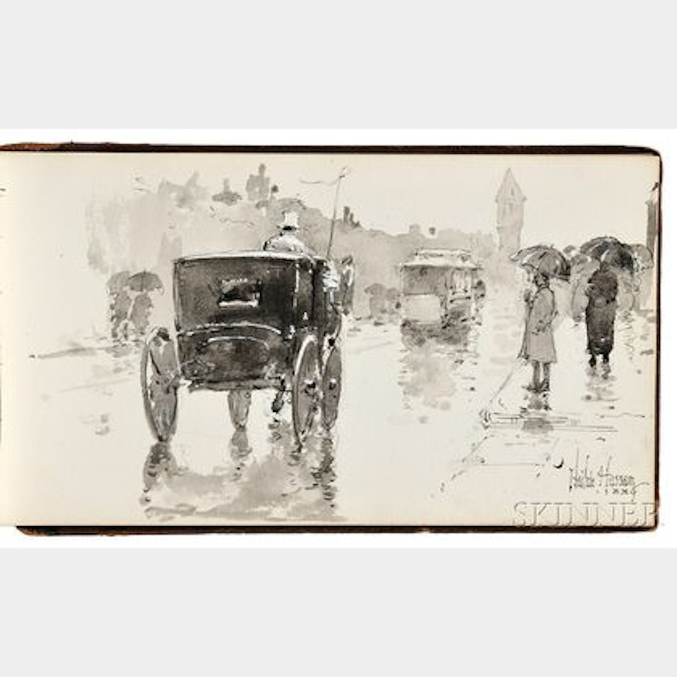 Rainy Day, Boston by Childe Hassam