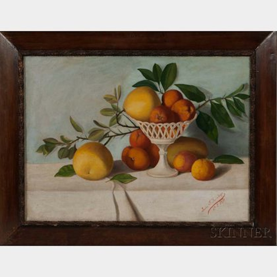 Still Life with Oranges and Grapefruit. by Spanish School