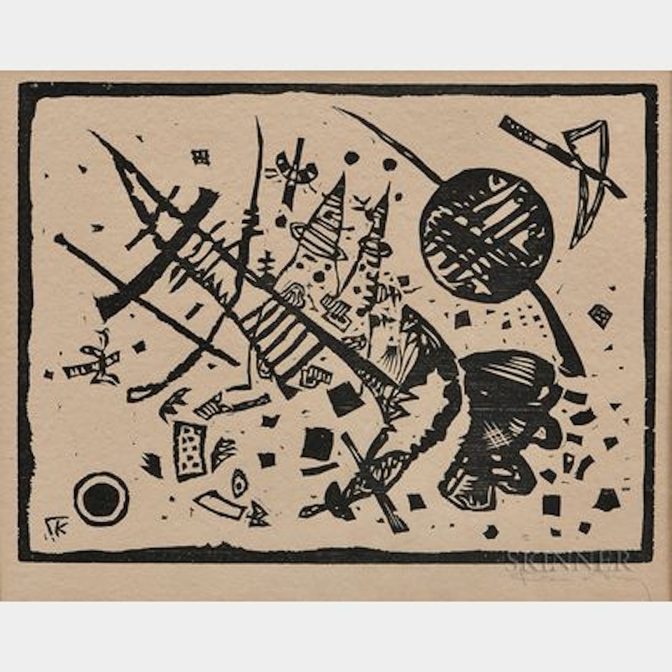 Holzschnitt für die Ganymed-Mappe by Wassily Kandinsky