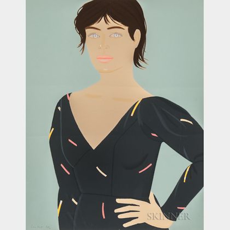 Gray Dress (Laura) by Alex Katz