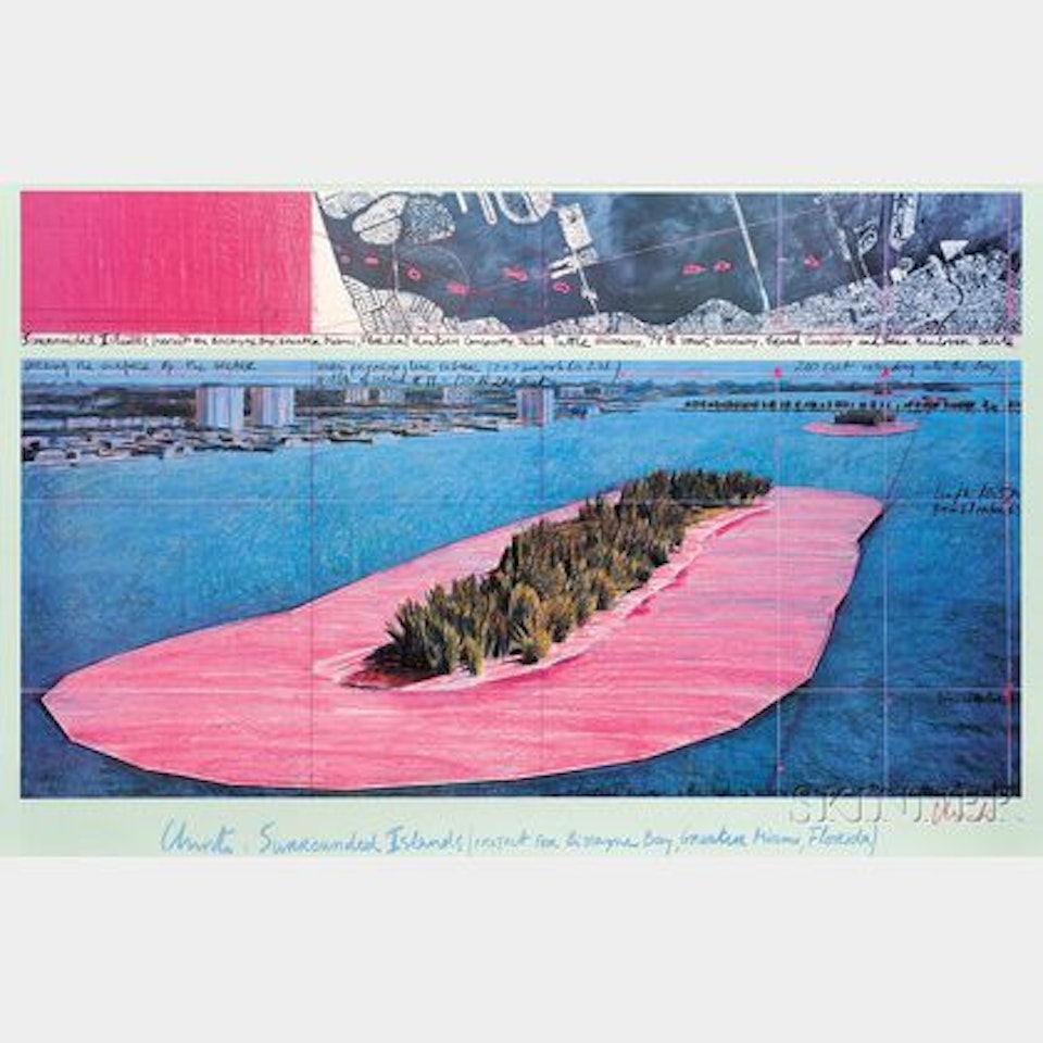 Christo: Surrounded Island (Project for Biscayne Bay, Greater Miami, Florida) by Christo
