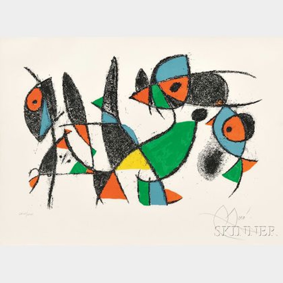Plate 10 from LITHOGRAPHS II by Joan Miró