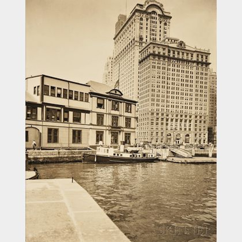 Battery, Foot of West Street, Manhattan by Berenice Abbott