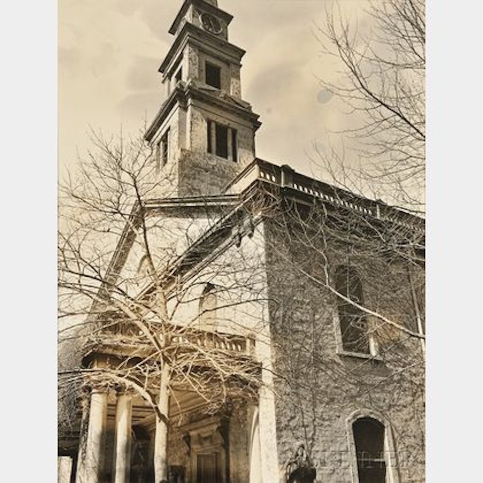 St. Mark"s Church, East 10th Street and Second Avenue, Manhattan by Berenice Abbott