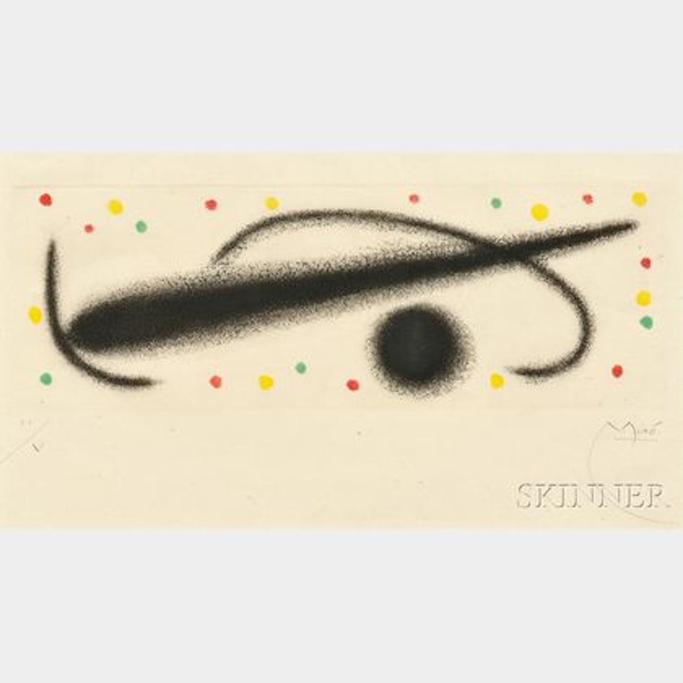 Plate from Fusées by Joan Miró