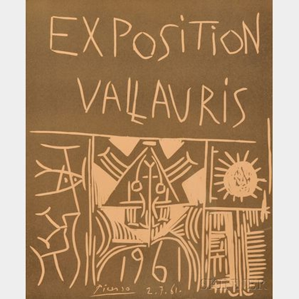 Exposition Vallauris; 1961 by Pablo Picasso