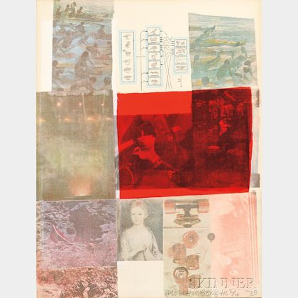 From the Seat of Authority , from The Suite of Nine Prints by Robert Rauschenberg