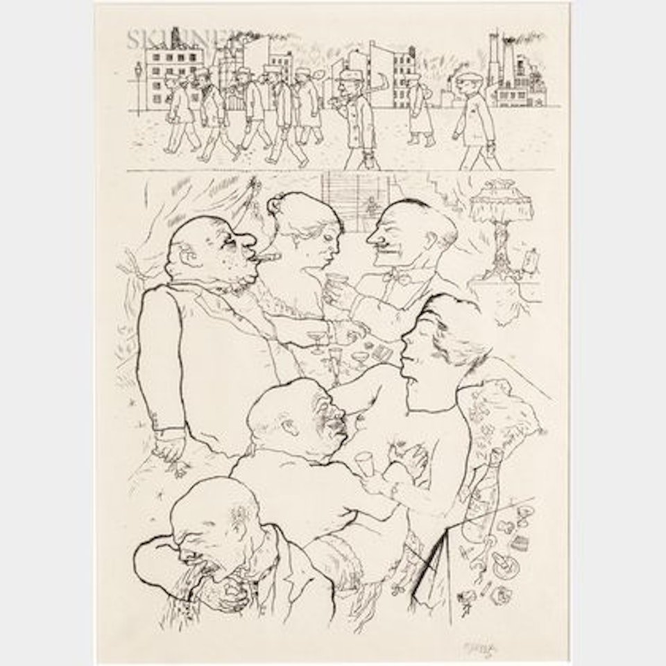 Früh um 5 Uhr! , from Im Schatten by George Grosz