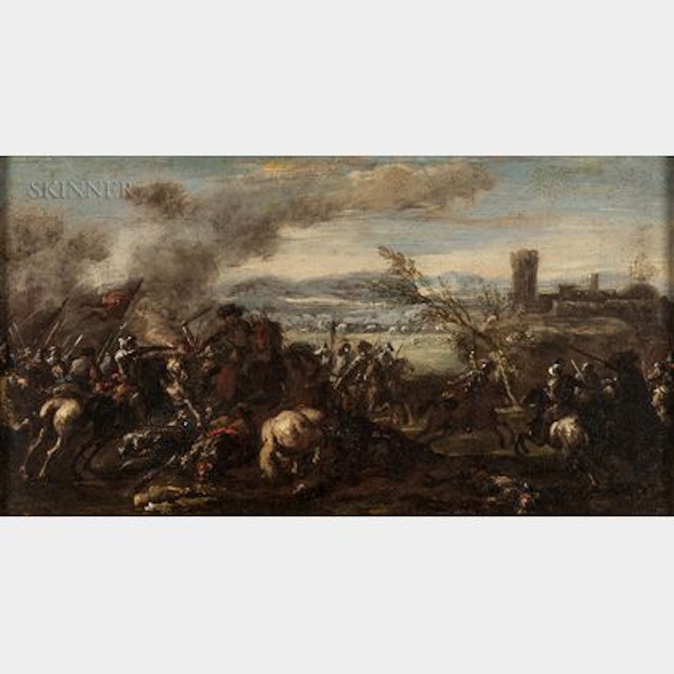 Battle Scene by Continental School
