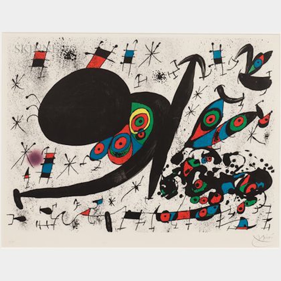 Plate Twelve , from the suite Homenatge a Joan Prats by Joan Miró