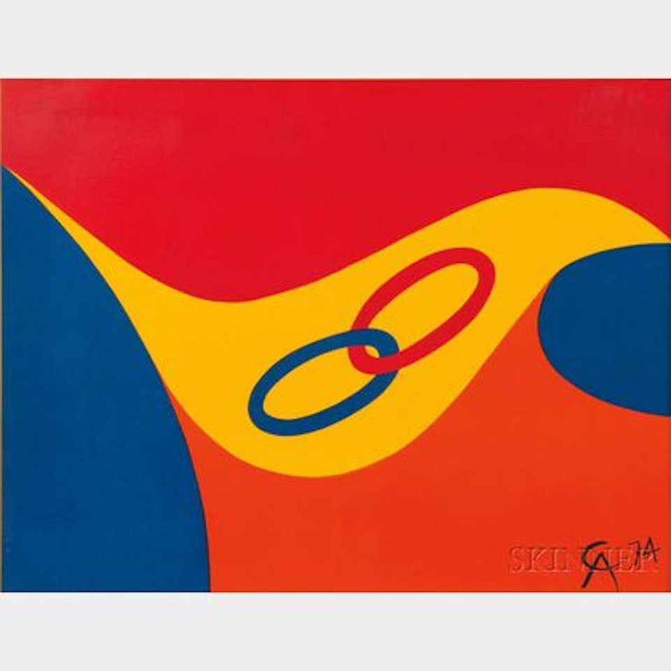 Untitled (Friendship); plate 2 from the series; Flying Colors by Alexander Calder