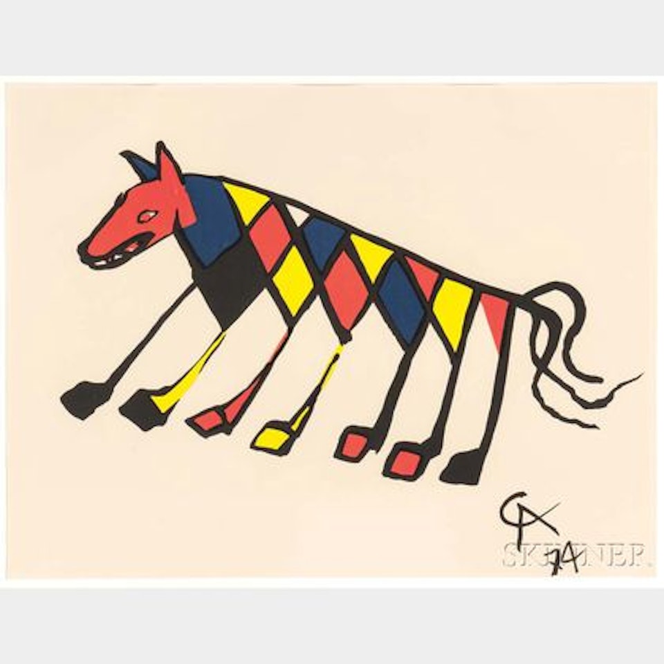 Untitled (Beastie); plate 3 from the series; Flying Colors by Alexander Calder