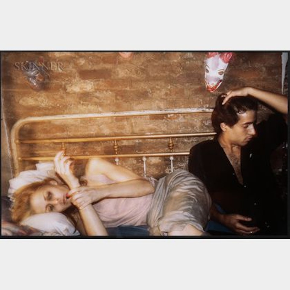 Greer and Robert on the Bed, New York by Nan Goldin
