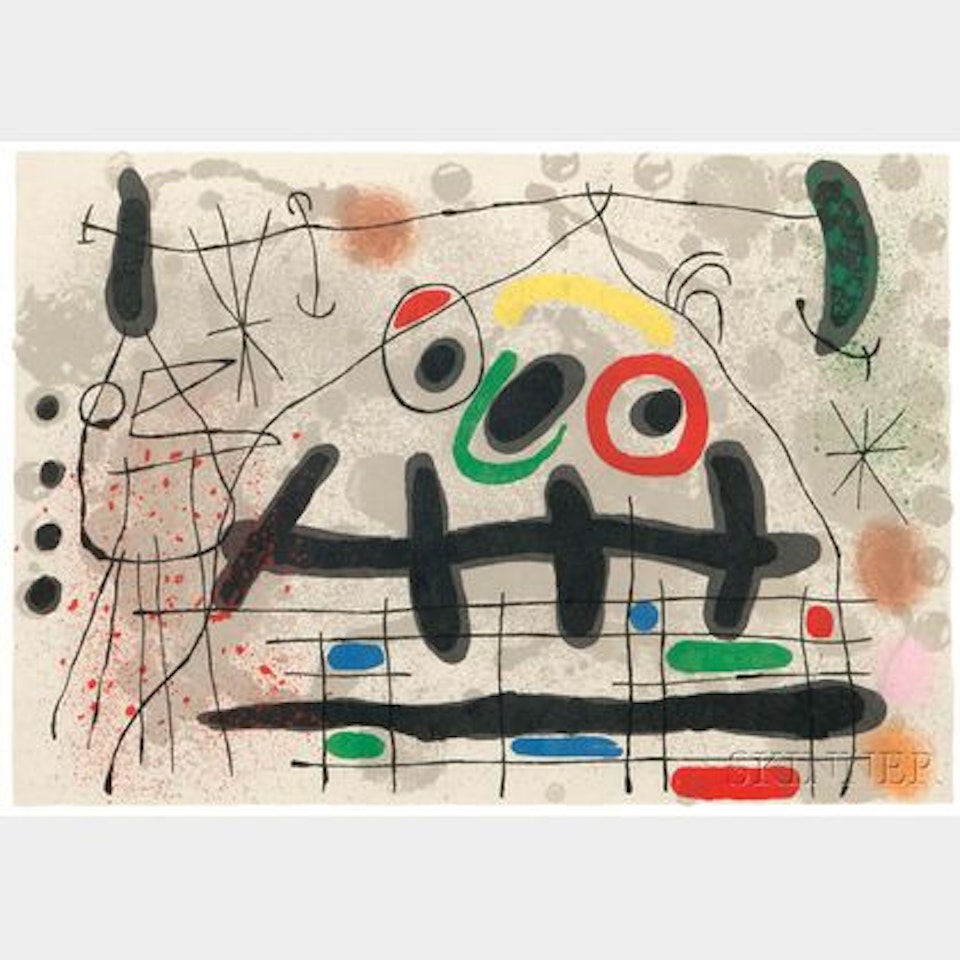 Plate from Le Lézard aux plumes d"or by Joan Miró